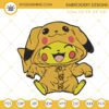 Pokemon Pikachu Embroidery Designs, Cartoon Embroidery Files