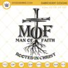 Man Of Faith Rooted In Christ Embroidery Files, Christian Jesus Embroidery Designs