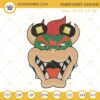 Mario Bowser Mickey Ears Embroidery Files, King Koopa Super Mario Bros Embroidery Designs