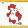 Princess Ariel Embroidery Designs, The Little Mermaid Disney Embroidery Files