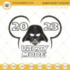 Disney Vacay Mode 2023 Darth Vader Mickey Embroidery Designs, Disney Family Vacation 2023 Embroidery Files