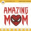 Amazing Mom Spiderman Embroidery Design, Super Hero Mom Embroidery File