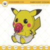 Baby Pikachu Embroidery Designs, Cute Pokemon Machine Embroidery Files