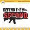 Defend The Second Embroidery Designs, The 2nd Amendment Machine Embroidery Files