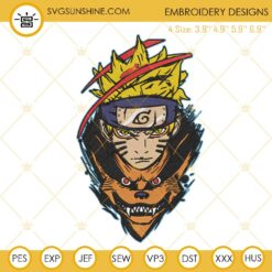 Naruto Kurama Embroidery Designs, Anime Machine Embroidery Files
