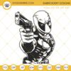Deadpool Embroidery Files, Marvel Hero Embroidery Designs