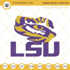 LSU Tigers Embroidery Designs, Basketball Team Embroidery Files