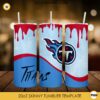 Titans Logo 20oz Skinny Tumbler Wrap Dripping PNG, Tennessee Titans Tumbler Template PNG Design