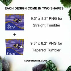 Ravens Logo 20oz Skinny Tumbler Wrap Dripping PNG, Baltimore Ravens Tumbler Template PNG Design