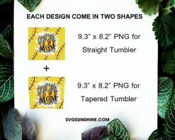 Softball Mom Leopard 20oz Skinny Tumbler Wrap PNG, Mother's Day Softball Tumbler Template PNG Design