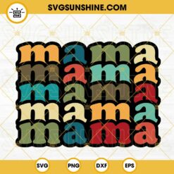 Retro Mama SVG, Mom Life SVG, Happy Mother's Day SVG, Love Mom SVG PNG DXF EPS Cut Files