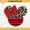 Minnie Mouse Head Leopard SVG, Minnie Ears SVG, Disney Family Vacation SVG, Disney Girl SVG PNG DXF EPS Cricut Silhouette