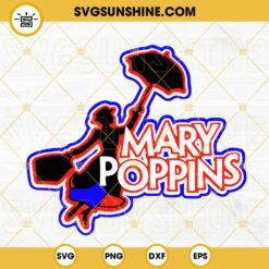 Mary Poppins SVG PNG DXF EPS Digital Download