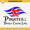 Pirates Of The Disney Cruise Line SVG, Mickey Mouse Pirate Flag SVG, Disney Cruise Trip SVG PNG DXF EPS