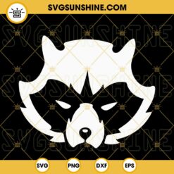 Rocket Raccoon Face SVG, Marvel Hero SVG, Guardians Of The Galaxy Character SVG PNG DXF EPS