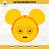 C3PO Mickey Mouse Ears SVG, Disney Star Wars Robot SVG PNG DXF EPS Cutting Files