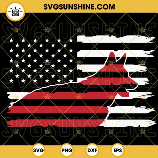 German Shepherd American Flag SVG, USA Independence Day SVG, 4th Of July SVG, Patriotic Dog SVG PNG DXF EPS