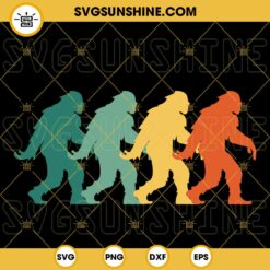 Retro Vintage Bigfoot SVG, Sasquatch SVG PNG DXF EPS Cut Files