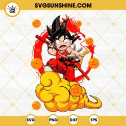 Goku Kid SVG, Kakarot SVG, Dragon Ball SVG, Anime SVG PNG DXF EPS Digital File