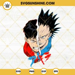Kaneda And Tetsuo Face SVG, Akira SVG, Anime SVG PNG DXF EPS Cricut Files