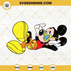 Mickey Mouse Beach SVG, Travel SVG, Disney Summer Vacation SVG PNG DXF EPS Files