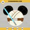Luke Skywalker Mickey Ears SVG, Mickey Mouse SVG, Disney Star Wars SVG PNG DXF EPS