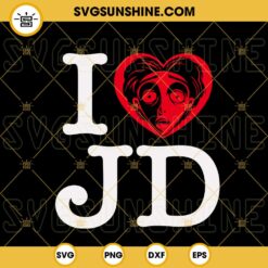 I Love JD Corpse Bride SVG, Victor Van Dort SVG, Johnny Depp Love SVG PNG DXF EPS Cut Files