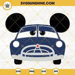 Doc Hudson Mickey Ears SVG, Disney Cars SVG, Cartoon SVG PNG DXF EPS Cricut