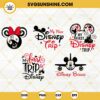 My First Disney Trip SVG Bundle, Disney Vacation SVG, Disneybound SVG, Minnie Mouse Head Jack Sally SVG
