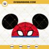 Spider Man Mickey Ears Hat SVG, Marvel Hero Disney SVG, Mickey Mouse Superhero SVG PNG DXF EPS Cut Files