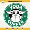 Yoda Coffee Starbucks Logo SVG, Star Wars Coffee SVG, Disney Starbucks SVG PNG DXF EPS Files
