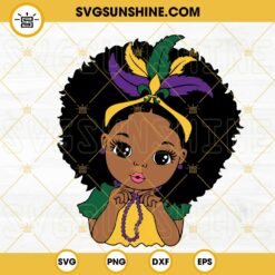Black Girl Mardi Gras SVG, Peekaboo Girl Louisiana SVG, Curly Hair SVG, Fat Tuesday SVG PNG DXF EPS Cut Files