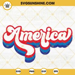 Retro Vintage America SVG, United States SVG, USA SVG, 4th Of July SVG, Patriotic SVG PNG DXF EPS Cricut
