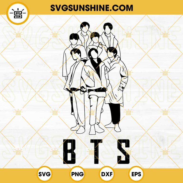 BTS SVG, BTS Logo SVG, Bangtan Boys SVG, BTS Silhouette, Kpop SVG, BTS ...