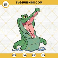Tick Tock The Crocodile SVG, Peter Pan SVG, Disney Crocodile Character SVG PNG DXF EPS