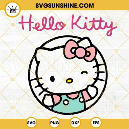 Hello Kitty SVG, Kawaii Cat SVG, Sanrio Kitty White SVG PNG DXF EPS Cut Files
