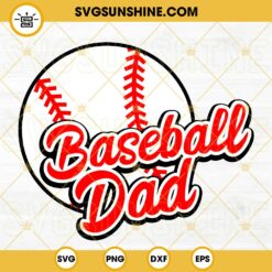 Baseball Dad SVG, Game Day SVG, Sports Dad SVG, Fathers Day Baseball SVG PNG DXF EPS