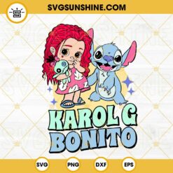 Lilo And Stitch Karol G Bonito SVG, La Bichota SVG, Stitch Manana Sera Bonito SVG PNG DXF EPS Files
