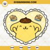 Pompompurin In Heart SVG, Hello Kitty Golden Retriever SVG, Sanrio Purin SVG PNG DXF EPS Cricut