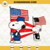 Snoopy Military With American Flag SVG, Patriotic Snoopy SVG, Funny 4th Of July SVG PNG DXF EPS Cut Files