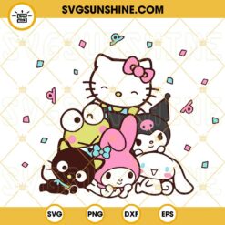 Hello Kitty And Friends SVG, My Melody SVG, Badtz Maru SVG, Keroppi SVG, Kuromi SVG, Sanrio SVG PNG DXF EPS