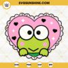 Keroppi In Heart SVG, Hello Kitty Frog SVG, Kawaii Sanrio Frog SVG PNG DXF EPS