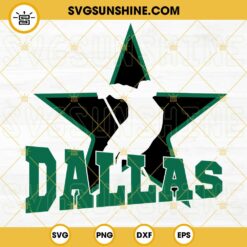 Dallas Hockey Player Star SVG, Dallas Stars SVG, National Hockey League Team SVG PNG DXF EPS Cricut