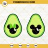 Mickey Minnie Avocado SVG, Disney Summer Vacation SVG PNG DXF EPS Digital Files