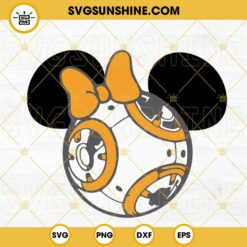Minnie Mouse BB8 SVG, Disneyland SVG, Star Wars SVG, Magic Kingdom SVG PNG DXF EPS
