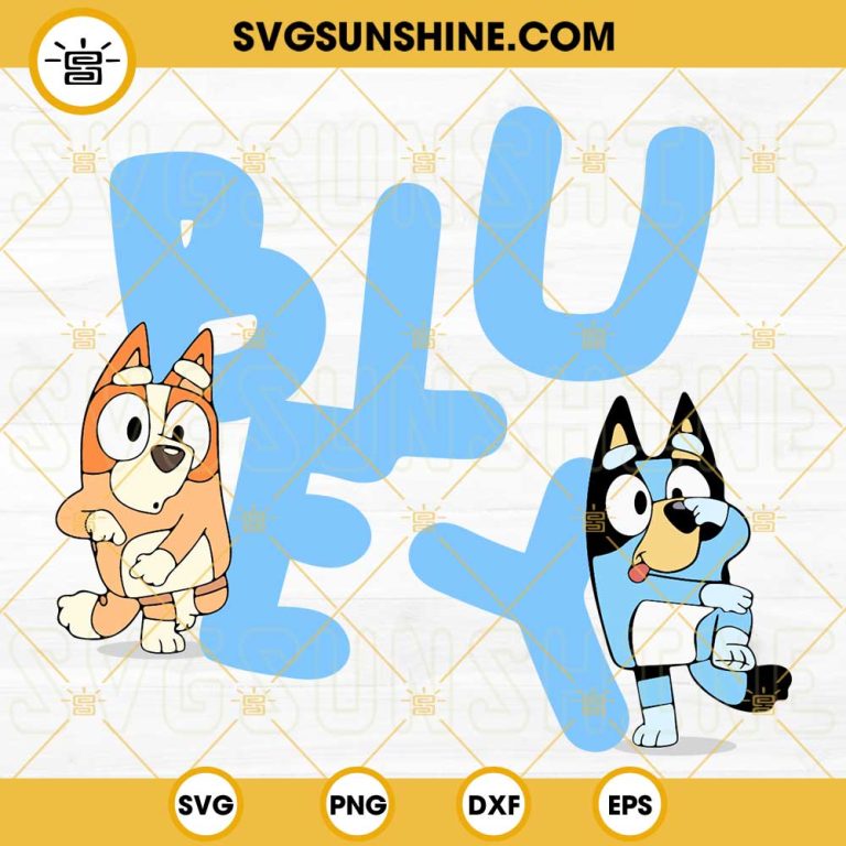 Bluey SVG, Bluey And Bingo Dancing SVG PNG DXF EPS Digital Download