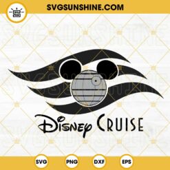Death Star Disney Cruise Flag SVG, Mickey Mouse Death Star SVG, Disney Star Wars Cruise Trip SVG Cut Files