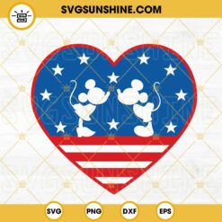 Mickey And Minnie 4th Of July SVG, Mickey Minnie Mouse American Flag SVG, Disney 4th Of July SVG Bundle