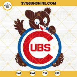 Chicago Cubs Vintage Logo SVG, Cubs Baseball SVG, MLB Team SVG PNG DXF EPS Cut Files