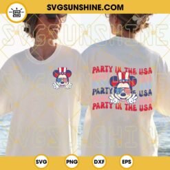 Party In The USA Mickey Mouse SVG, Independence Day SVG, Happy 4th Of July Disney SVG PNG DXF EPS